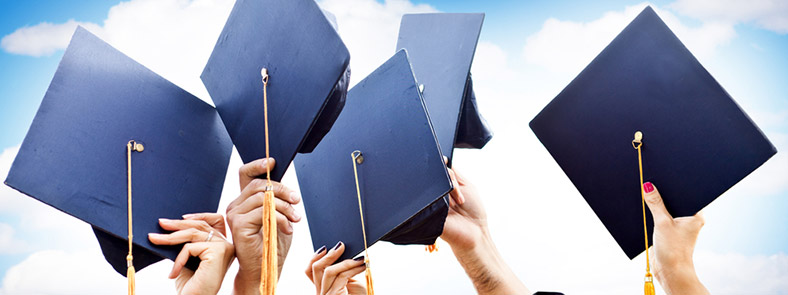 Graduates with Caps